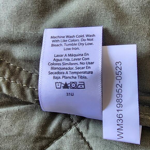 Time And Tru Diamond Quilted Zip Bomber Jacket XXL - Picture 10 of 11